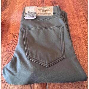 Weatherproof Vintage Stretch Canvas Pants Size 30x32 Olive Green